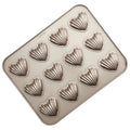 12-Cavity Non-Stick Heart-shaped Madeleine Mold Cake Pan Q820