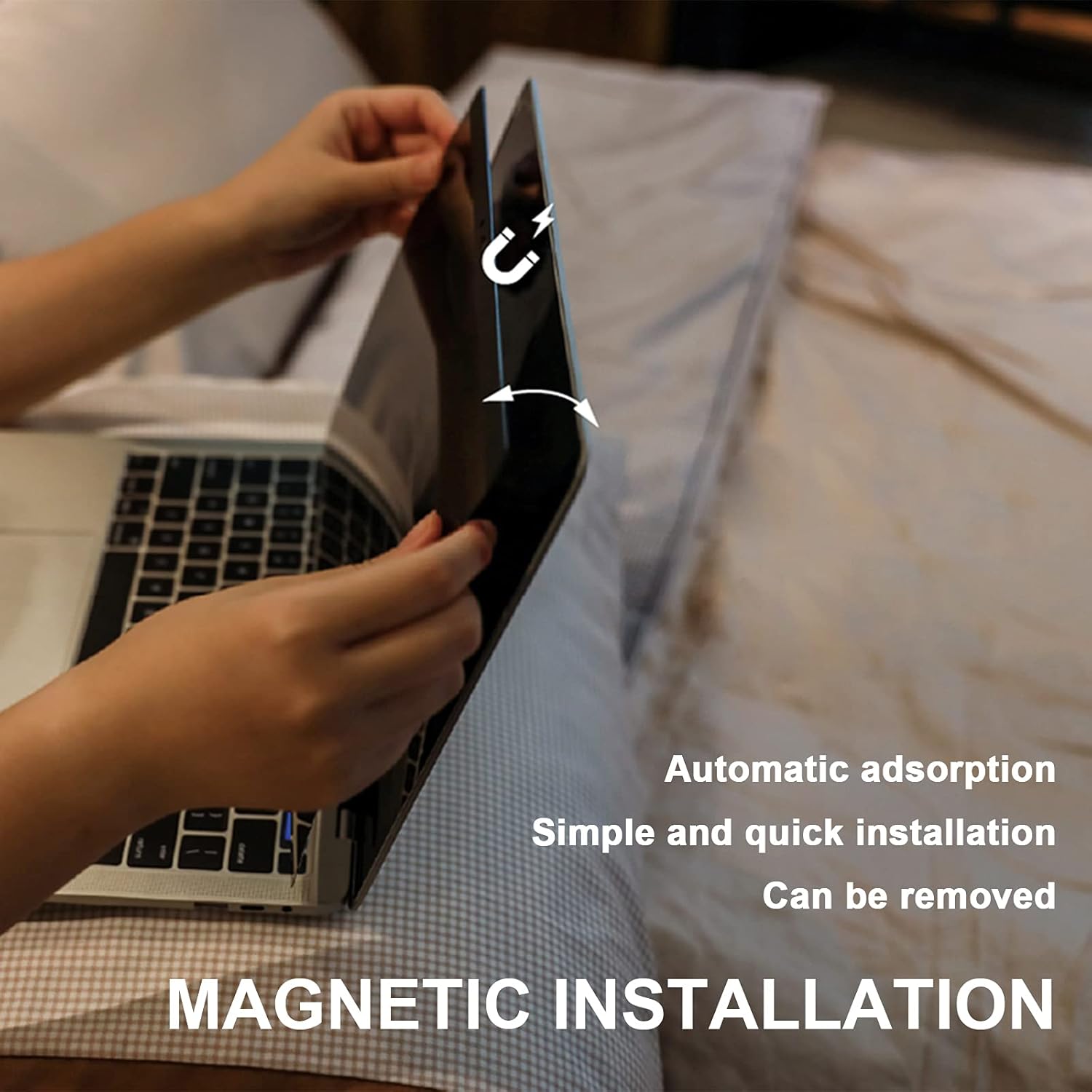 Magnetic Removable Anti Glare Blue Light Screen Protector for MacBook Pro 13 Inch with Camera Cover C826810