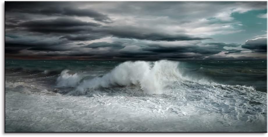Blue Sea Sailboat Canvas Wall Art 30x20 W151444