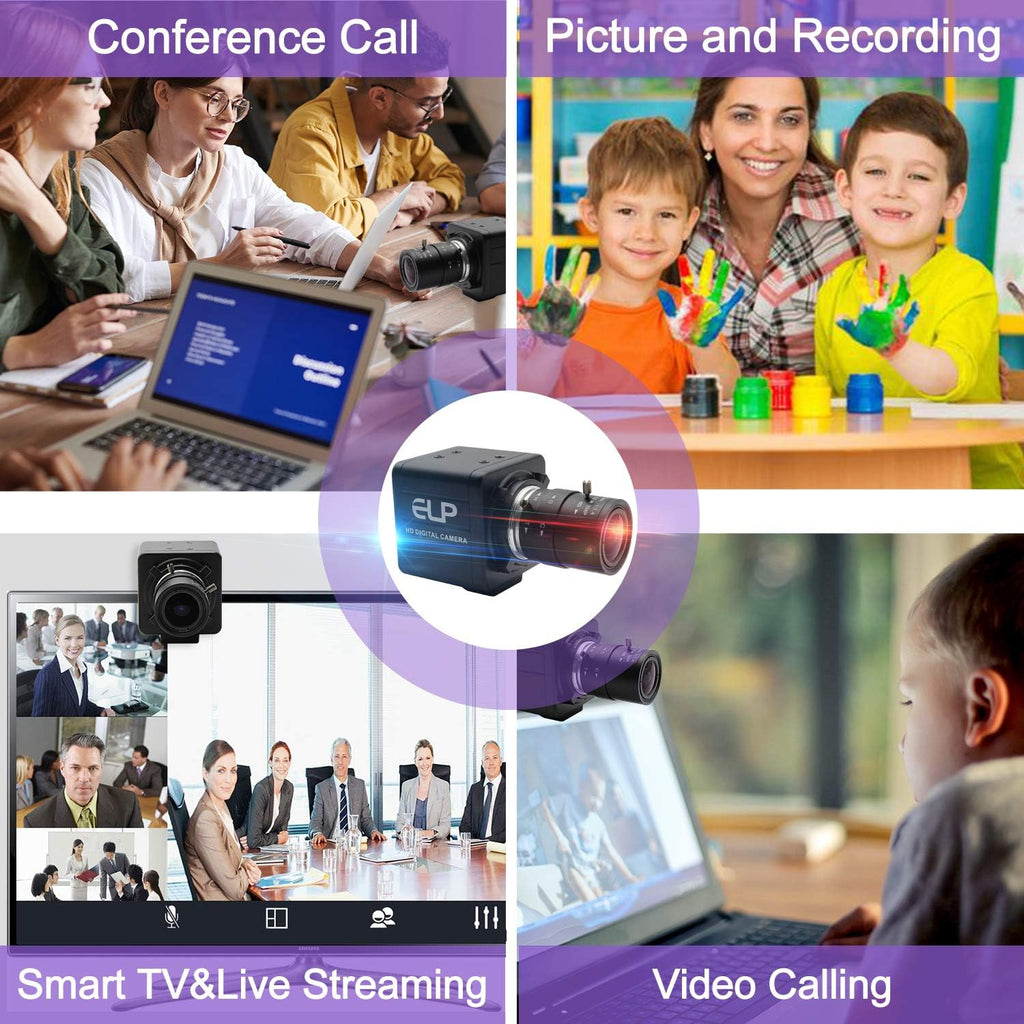 2MP 1080P USB Webcam with Varifocal Lens L827