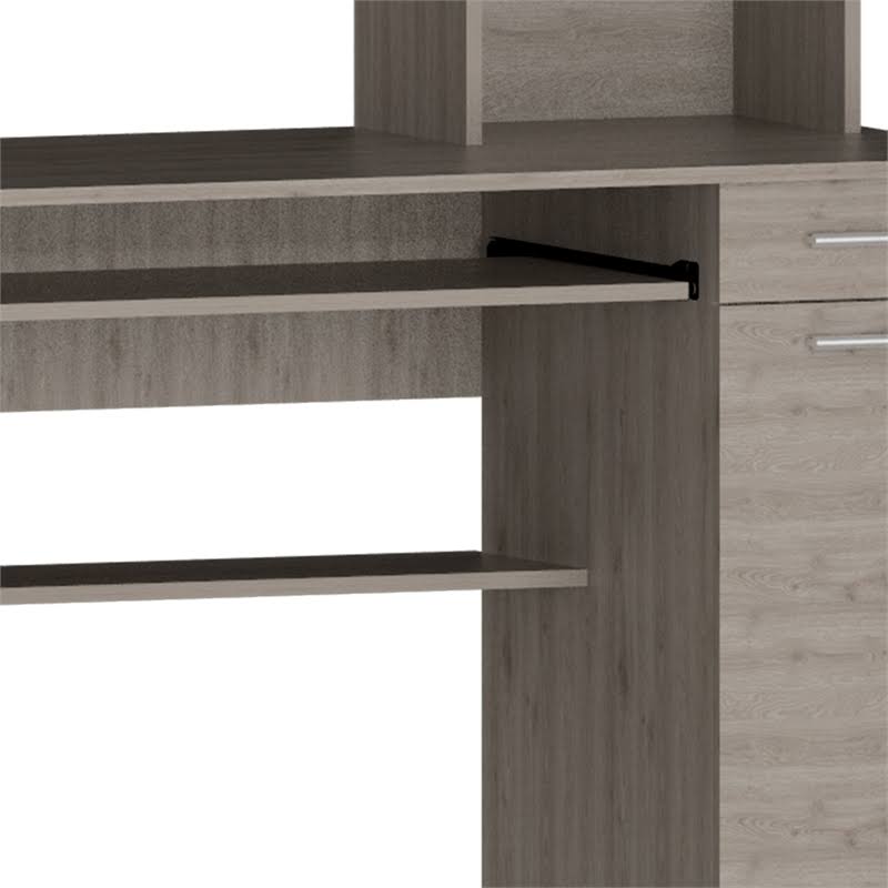 Ash Engineered Wood Desk with Hutch B462