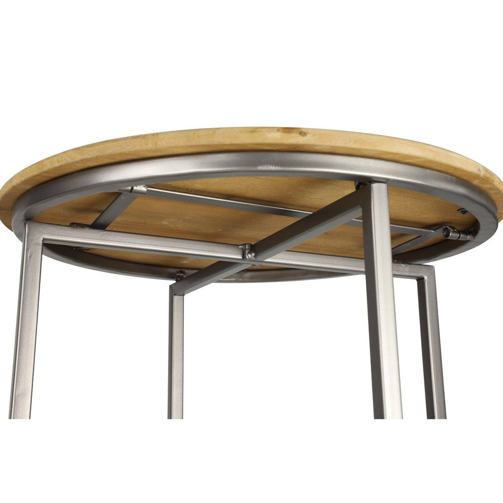 Light Brown Metal Bar Cart W422217