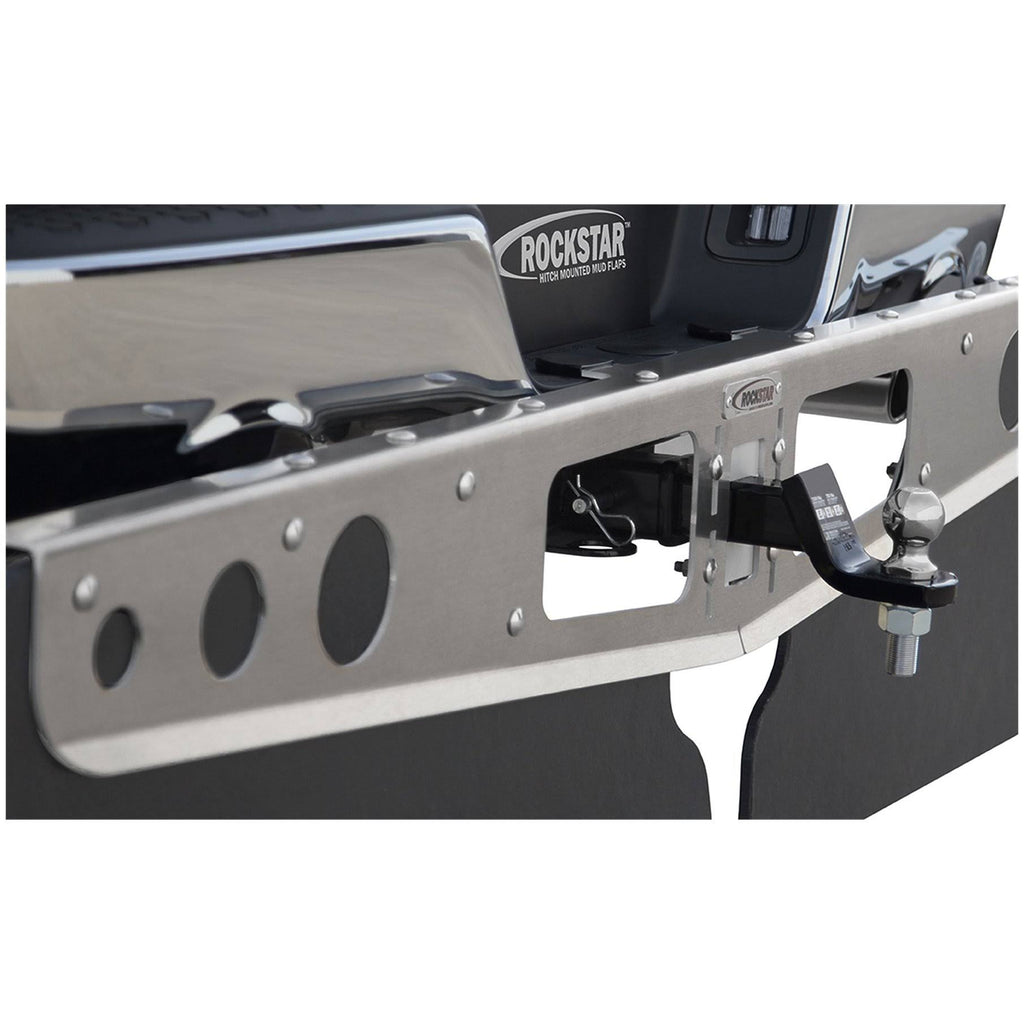 Rockstar Smooth Mill Hitch Mounted Mud Flaps Z46610