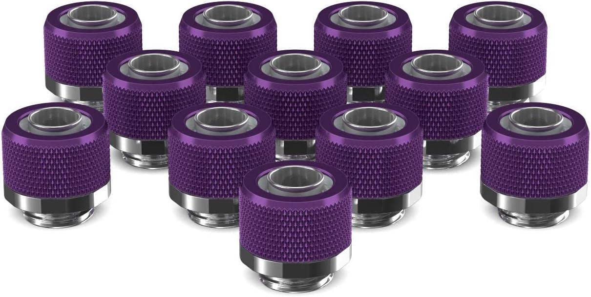 3/8in. x 1/2in. Compression Fitting 12 Pack Candy Purple X962549