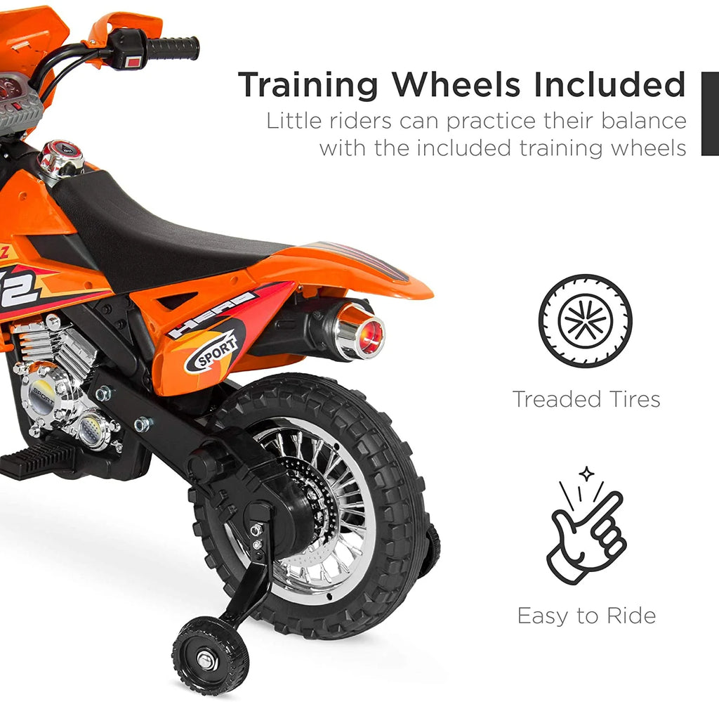 6V Ride On Motorcycle with Training Wheels H4639