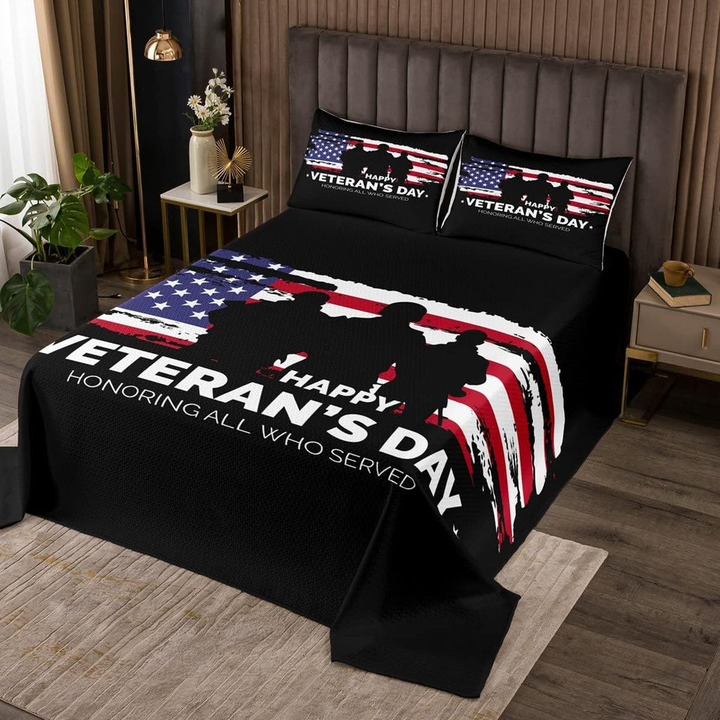 Twin Camo Quilted Bedspread T5304