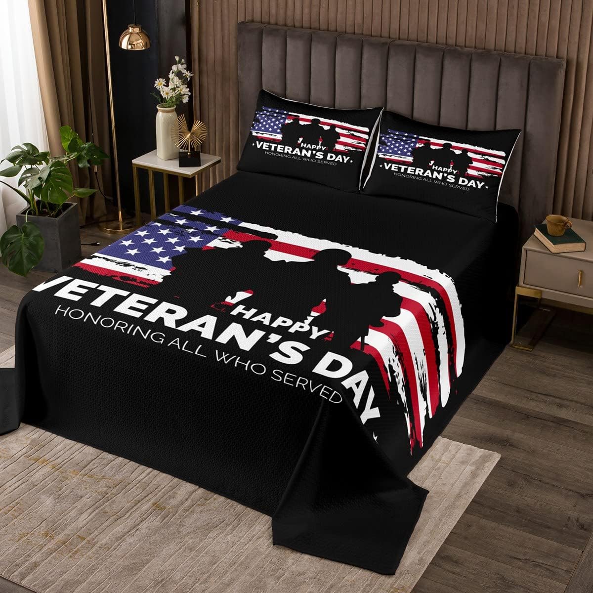 Twin Camo Quilted Bedspread T5304