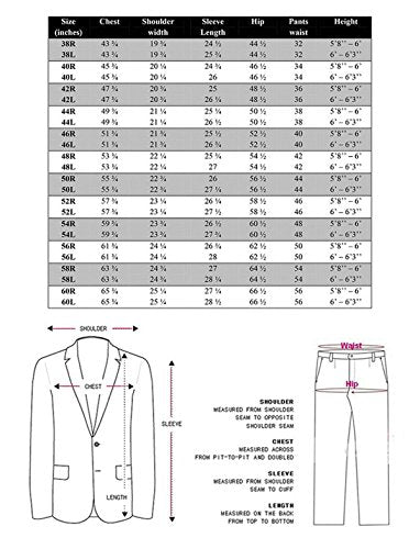 Men's 3 Button Single Breasted Dress Suits L456474