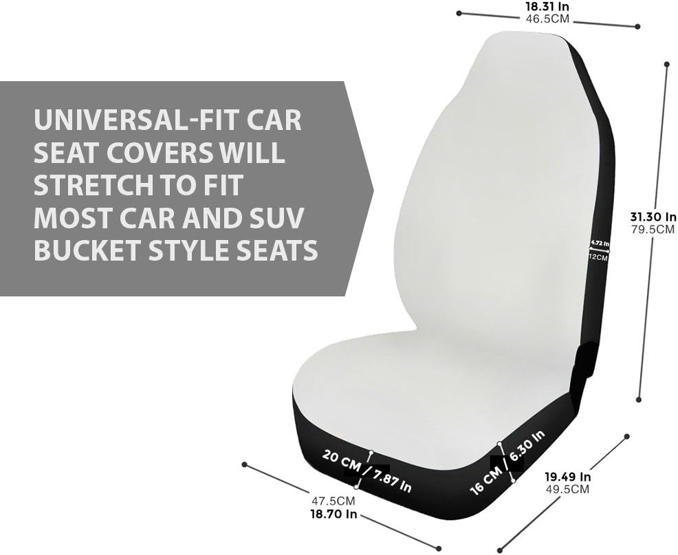 Red Microfiber Car Seat Covers Set of 2 W609