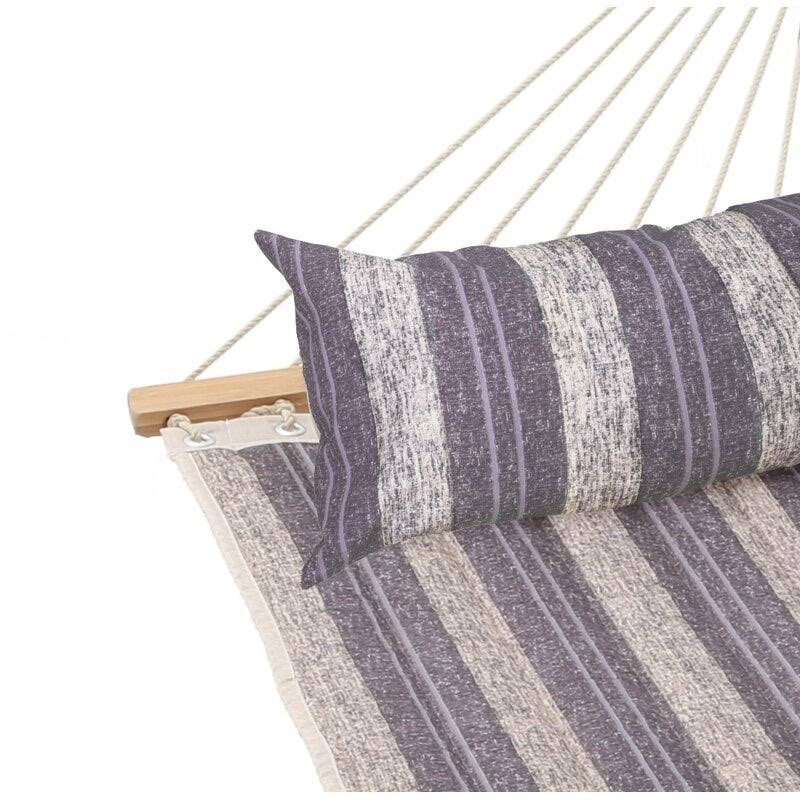 Blue Stripe Padded Hammock with Spreader Bar Z9456