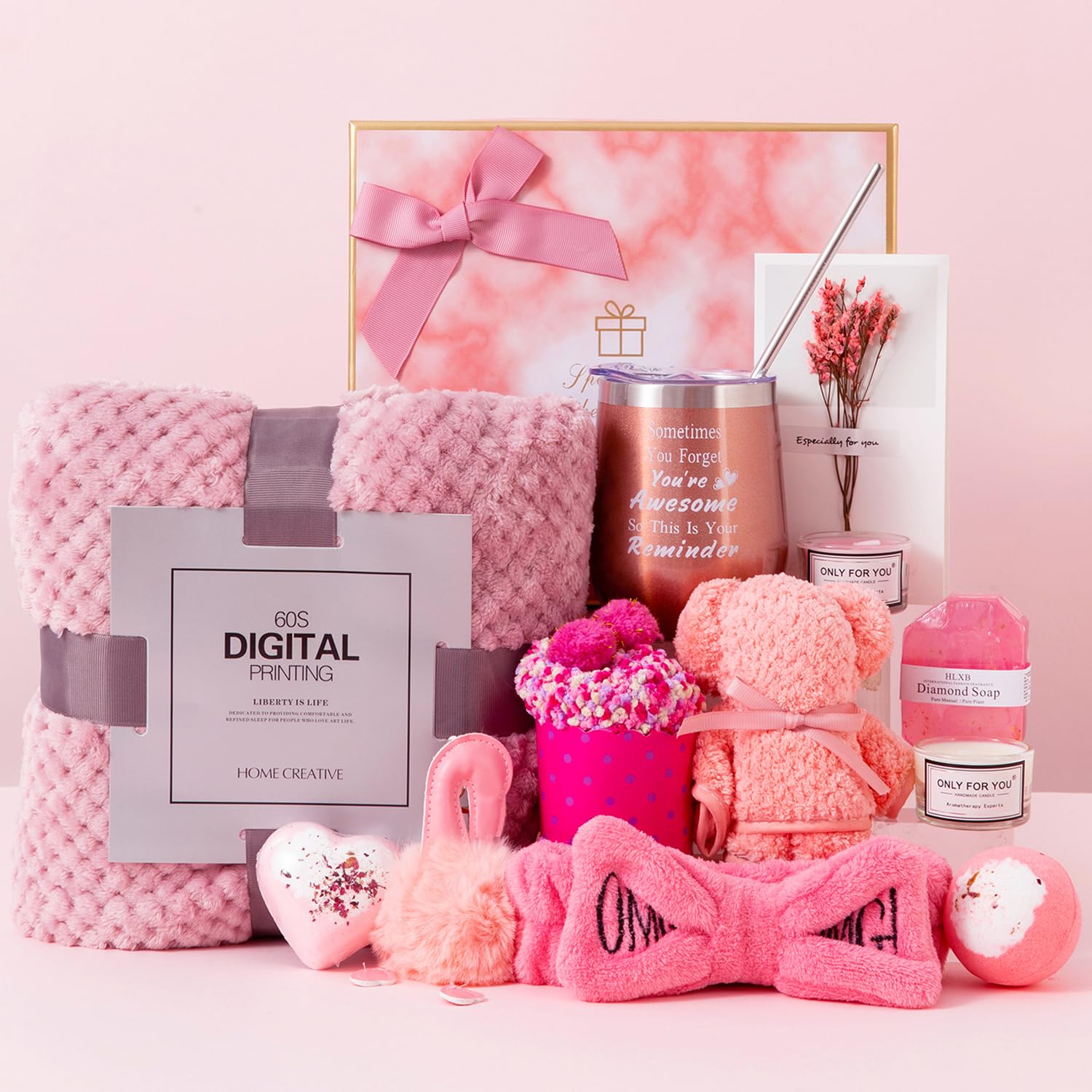 Pink Gifts Box Care Package Relaxing Set R338750