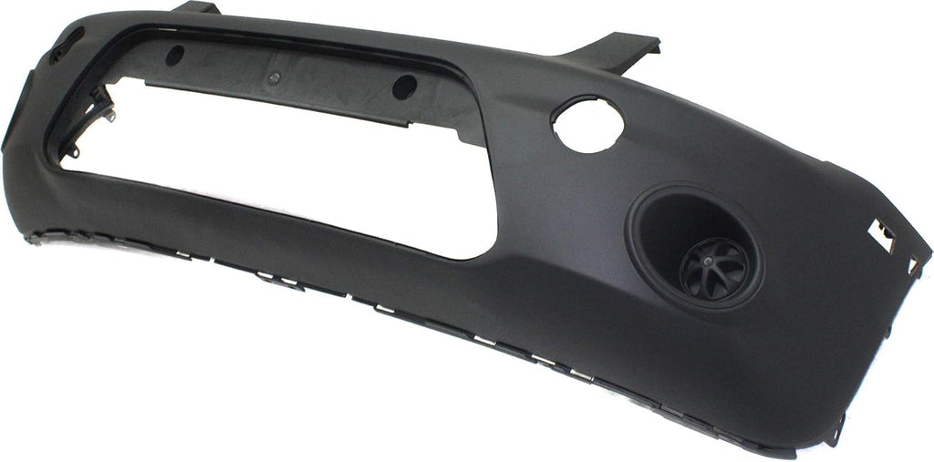 Textured Dark Gray Front Bumper Cover with Signal Light Hole L335