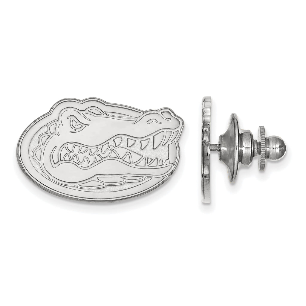 14K White Gold Lapel Pin U966