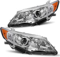 Chrome Housing Amber Reflector Pair Headlamp L463