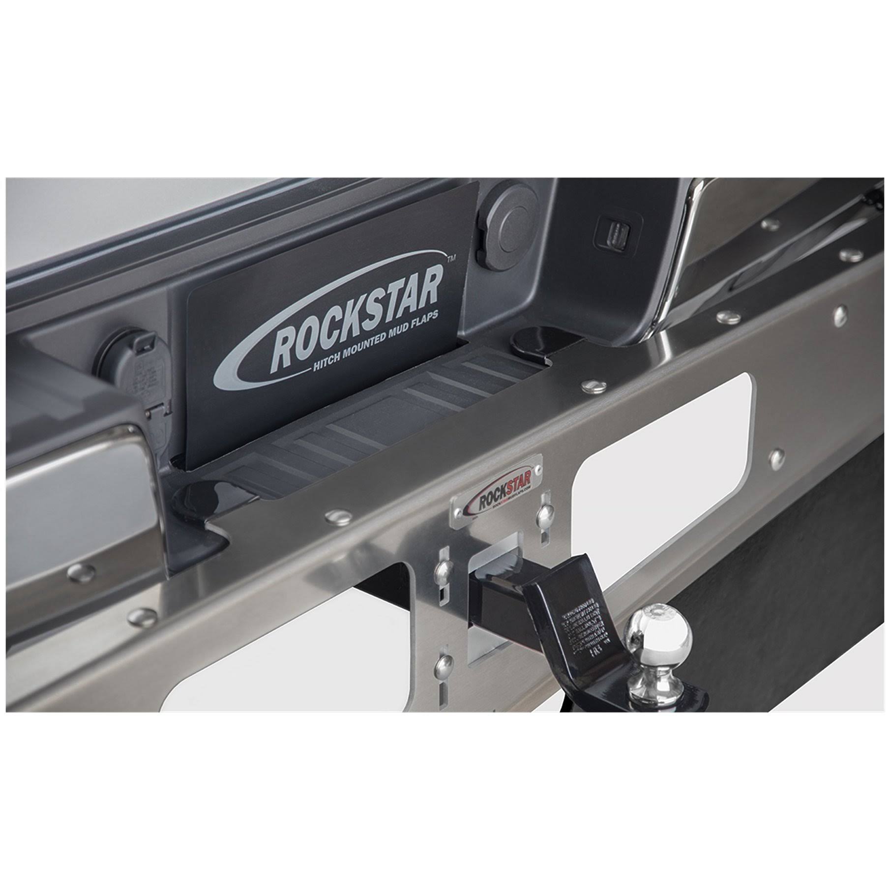 Rockstar Smooth Mill Hitch Mounted Mud Flaps Z46610