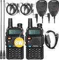 UV-5R Pro 8W Dual Band Two Way Radio 2Pack with Programming Cable R6663