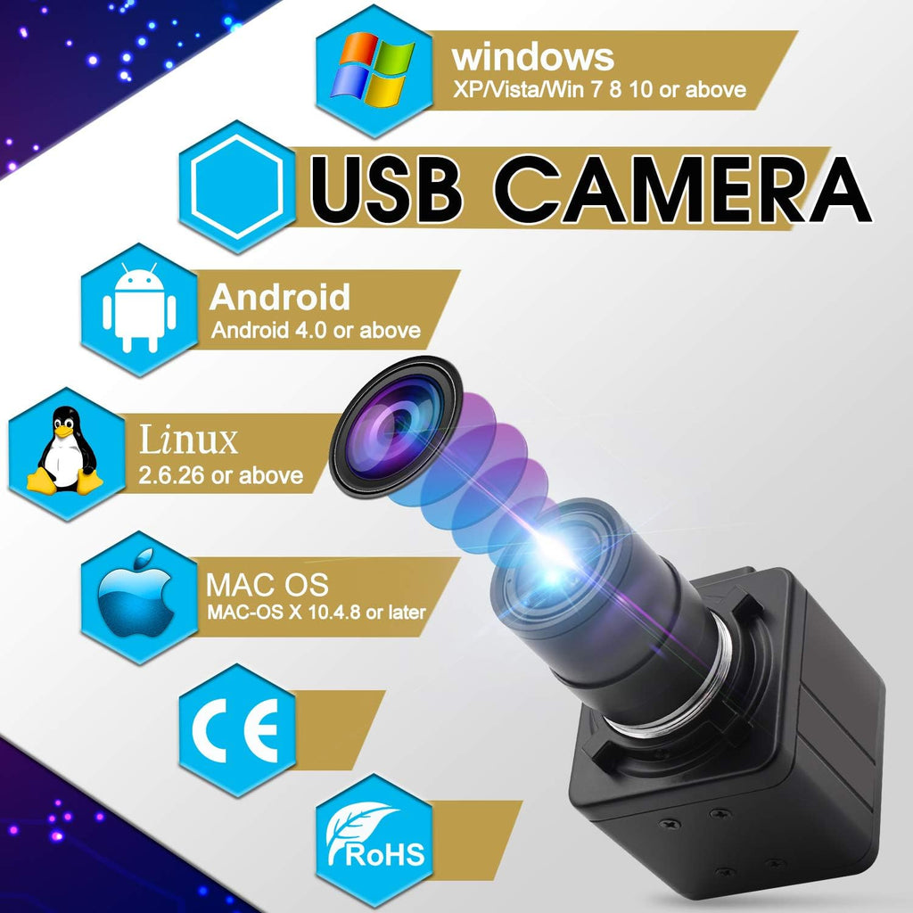2MP 1080P USB Webcam with Varifocal Lens L827