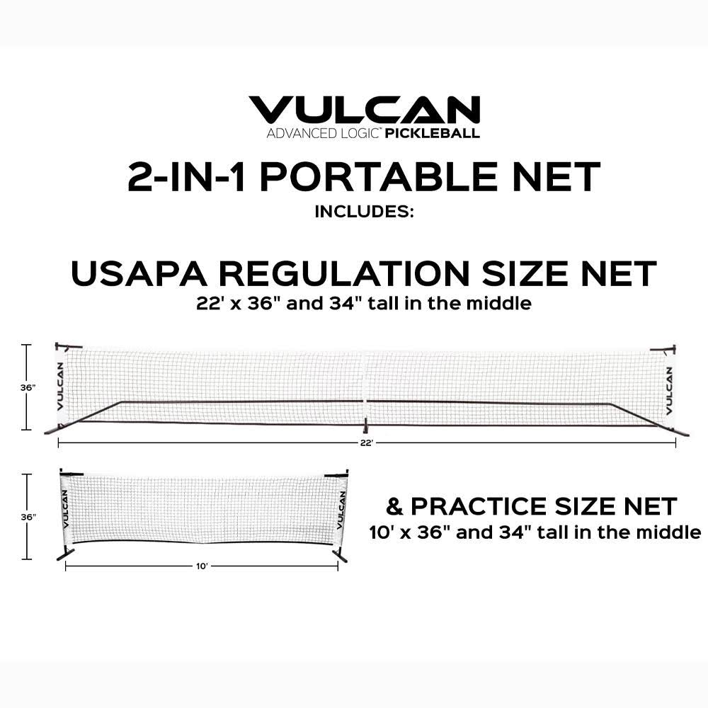 Portable Pickleball 2-in-1 Net System Q6158