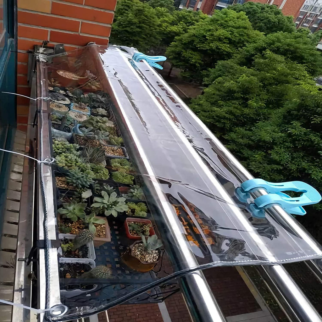 Clear PVC Vinyl Waterproof Tarpaulin Canopy 1.2x2m F388