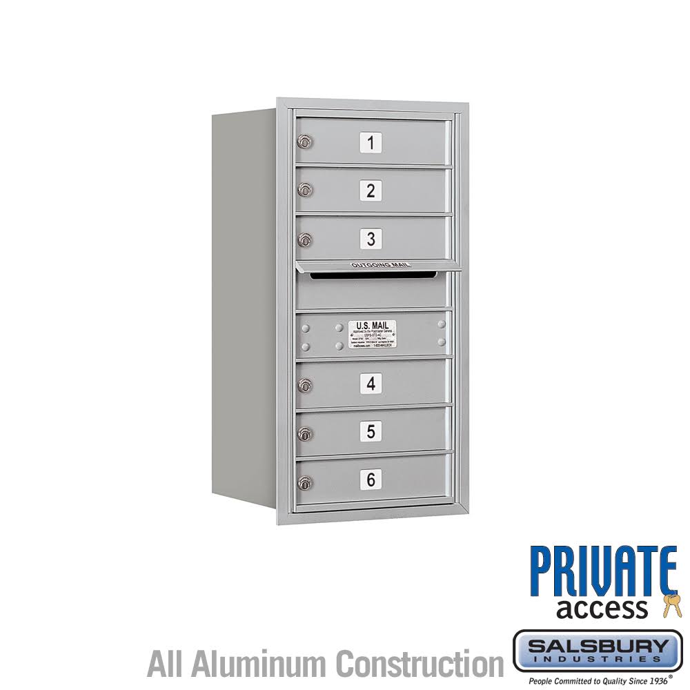 4C Horizontal Mailbox, Aluminum Y865