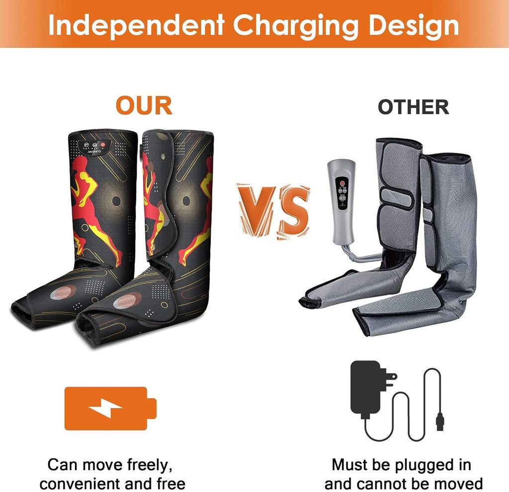 Rechargeable Air Compression Leg Massager for Foot and Calf K9314