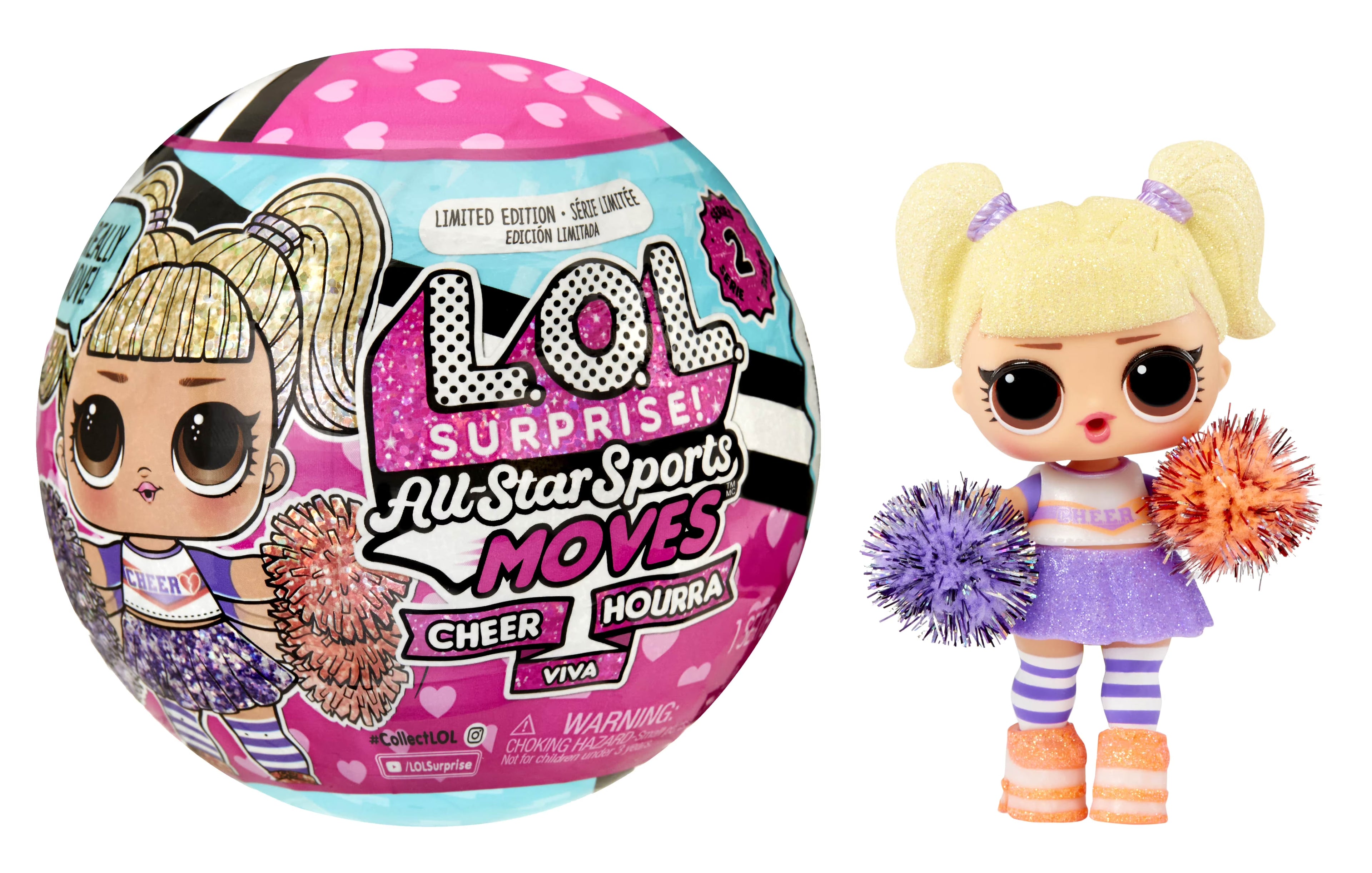 LOL Surprise Cheer Surprise Doll with Outfits Shoes Accessories Z116276