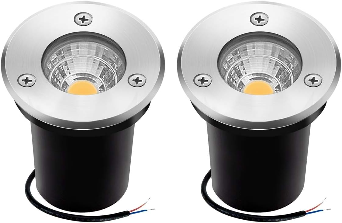 3W LED Warm White In-Ground Well Lights (2 Pack) H574645