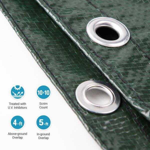 18-ft x 38-ft Oval Above Ground Pool Winter Cover W499705