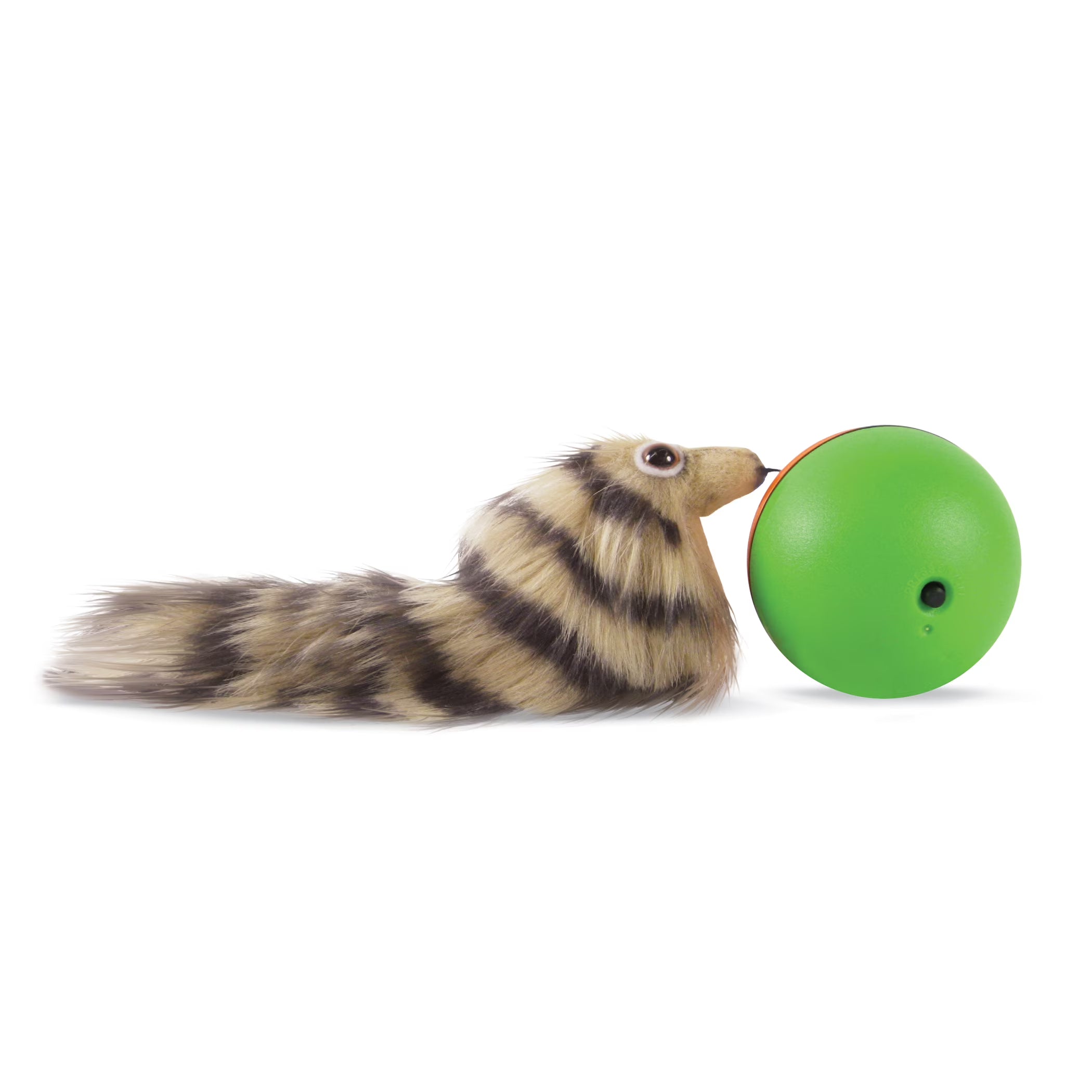 Brown Battery-Operated Rolling Pet Toy P1111