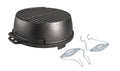 12 inch Black Cast Iron Round Grill Q812
