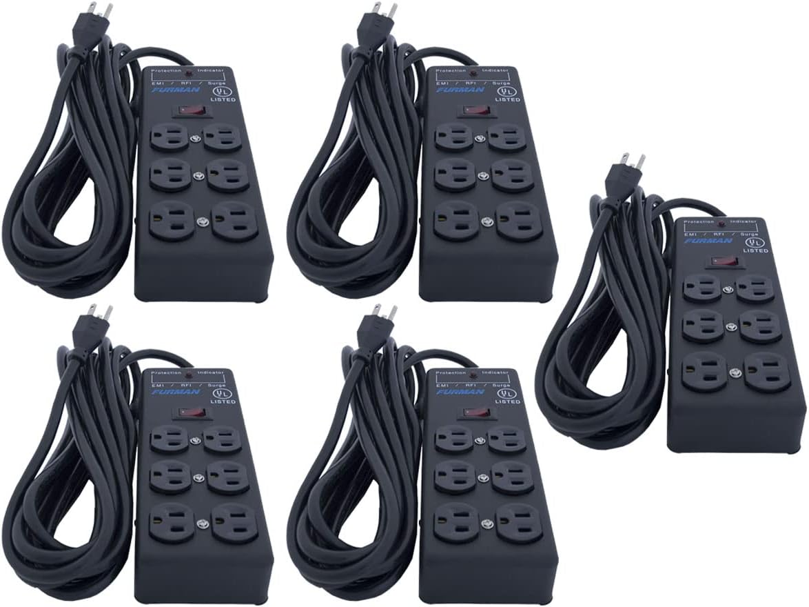 6 Plug Surge Protector (5 Pack) D13945
