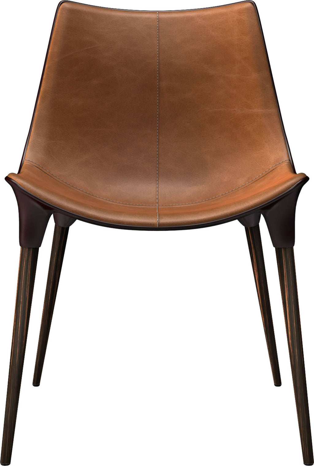 Aged Caramel Leather Dining Chair D89799