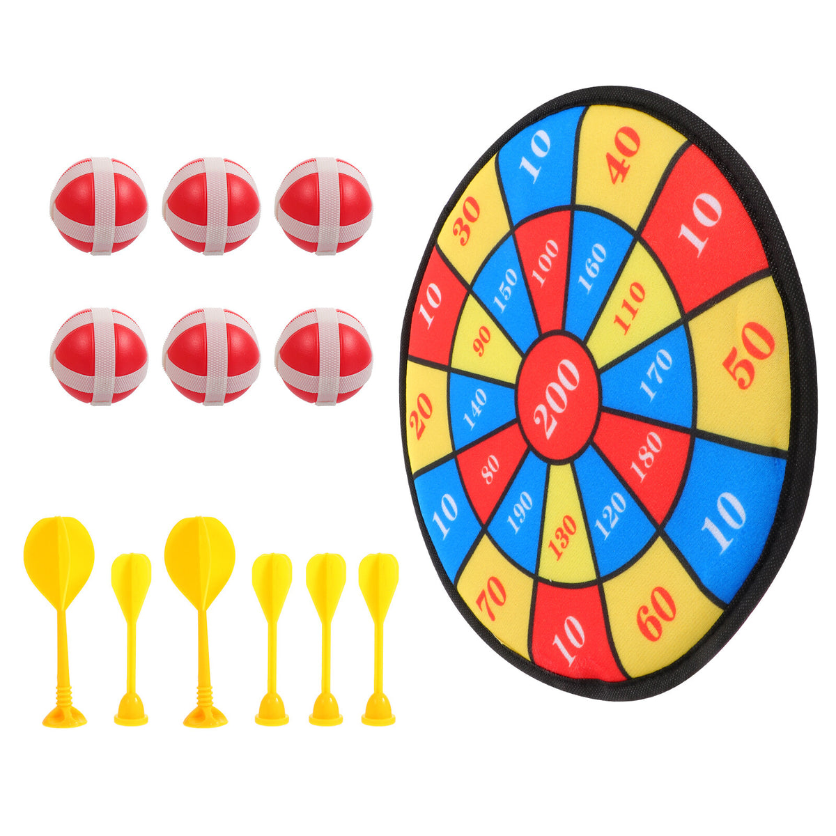 13Pcs Kids Sticky Balls Darts Board Toys T67063