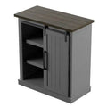 Antique Gray 1 Door Accent Cabinet P8058