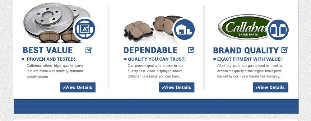 Premium OE 5 Lug Rotors + Ceramic Brake Pads + Hardware H4351