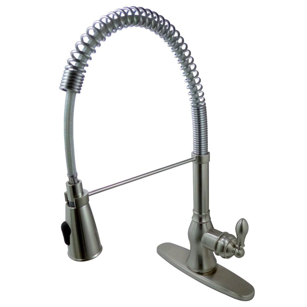 Polished Chrome Pull Down Single Handle Kitchen Faucet E1534