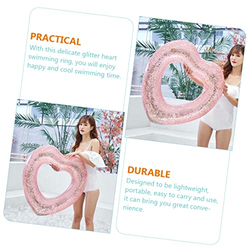 Heart-Shape Inflatable Swimming Pool Ring Float O274