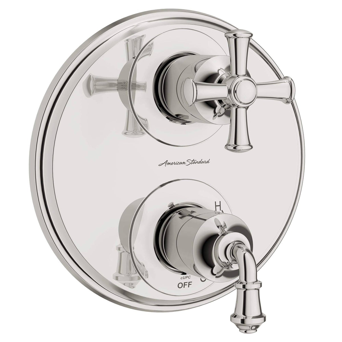 Polished Nickel 2-Handle Shower Diverter Trim D469376