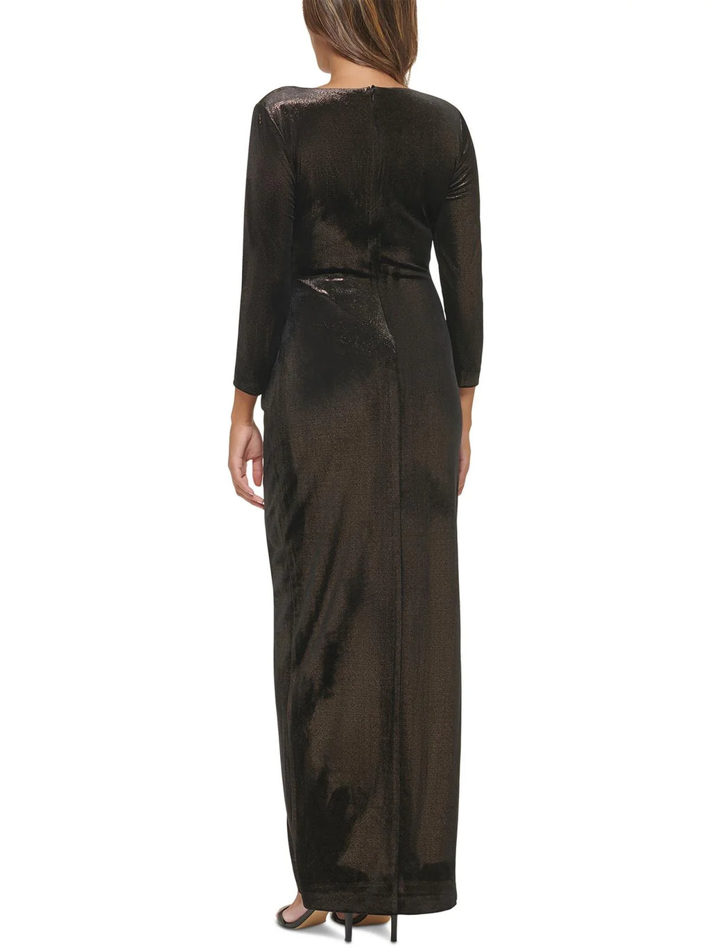 Metallic Maxi Evening Dress H585