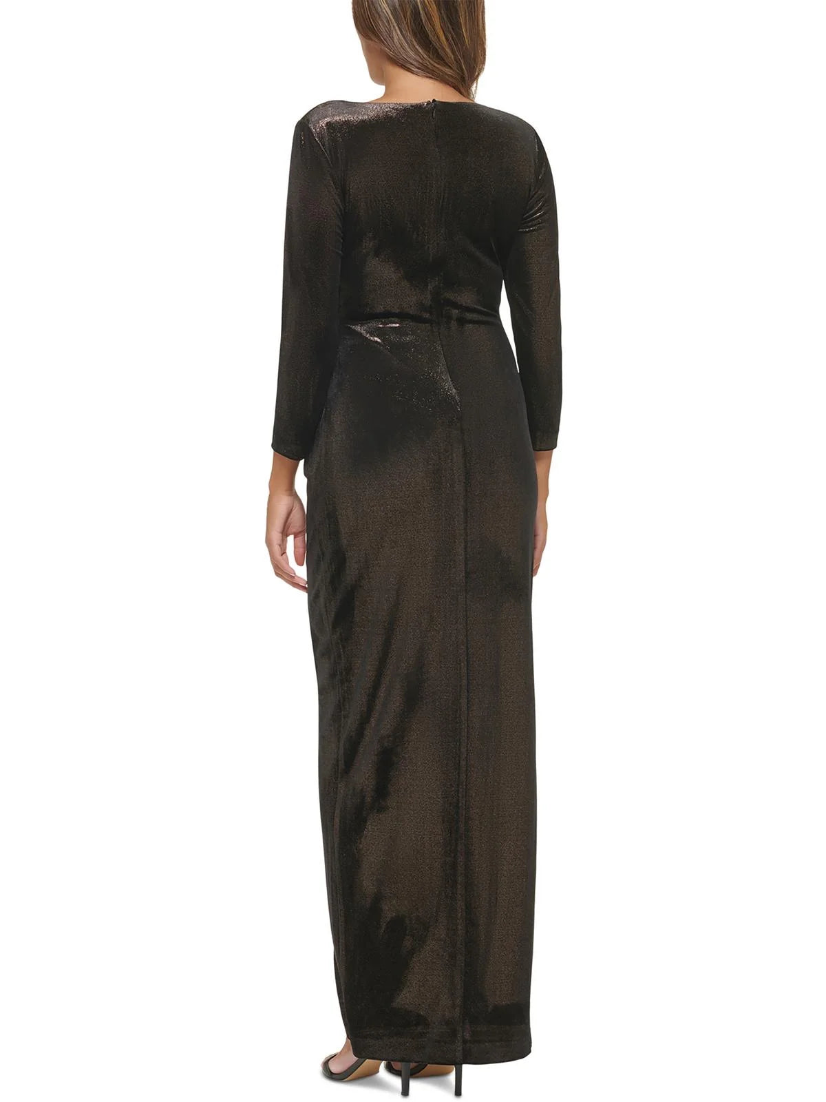 Metallic Maxi Evening Dress H585