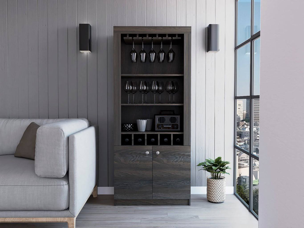 Black Wengue Bar Cabinet U314