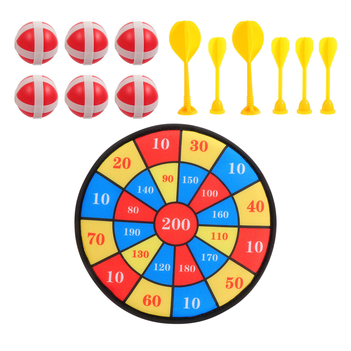 13Pcs Kids Sticky Balls Darts Board Toys T67063
