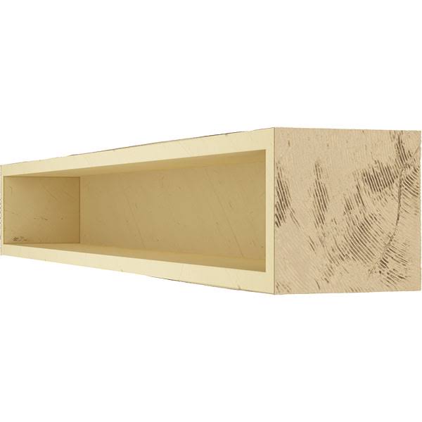 Rough Sawn Faux Wood Fireplace Mantel, Natural Pine Y769037