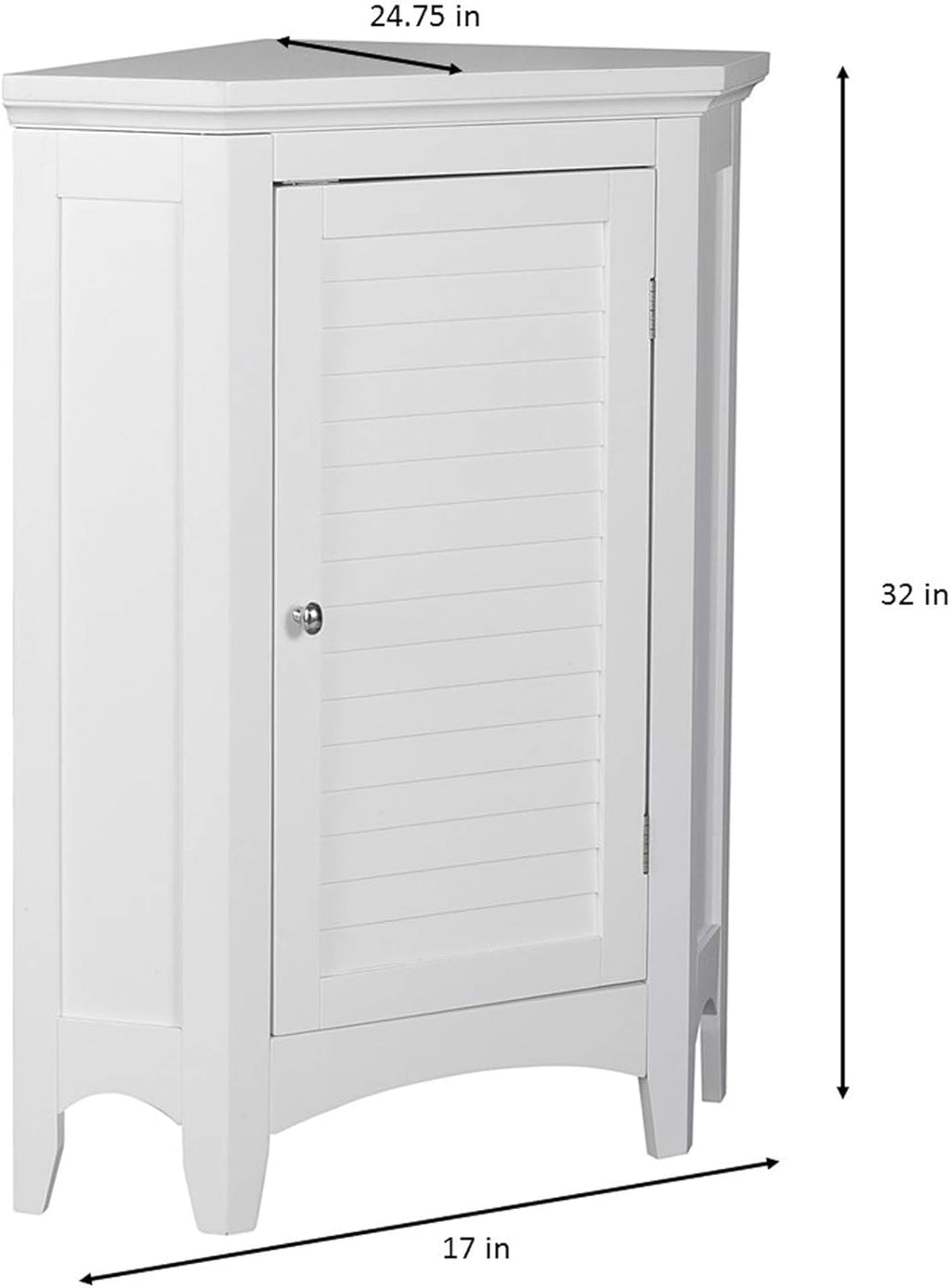 White Bathroom Storage Floor Cabinet D3242