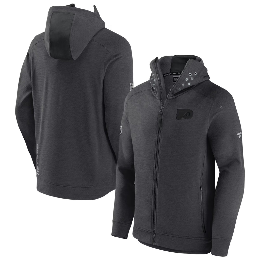 Heather Charcoal Full-Zip Hoodie Jacket U848