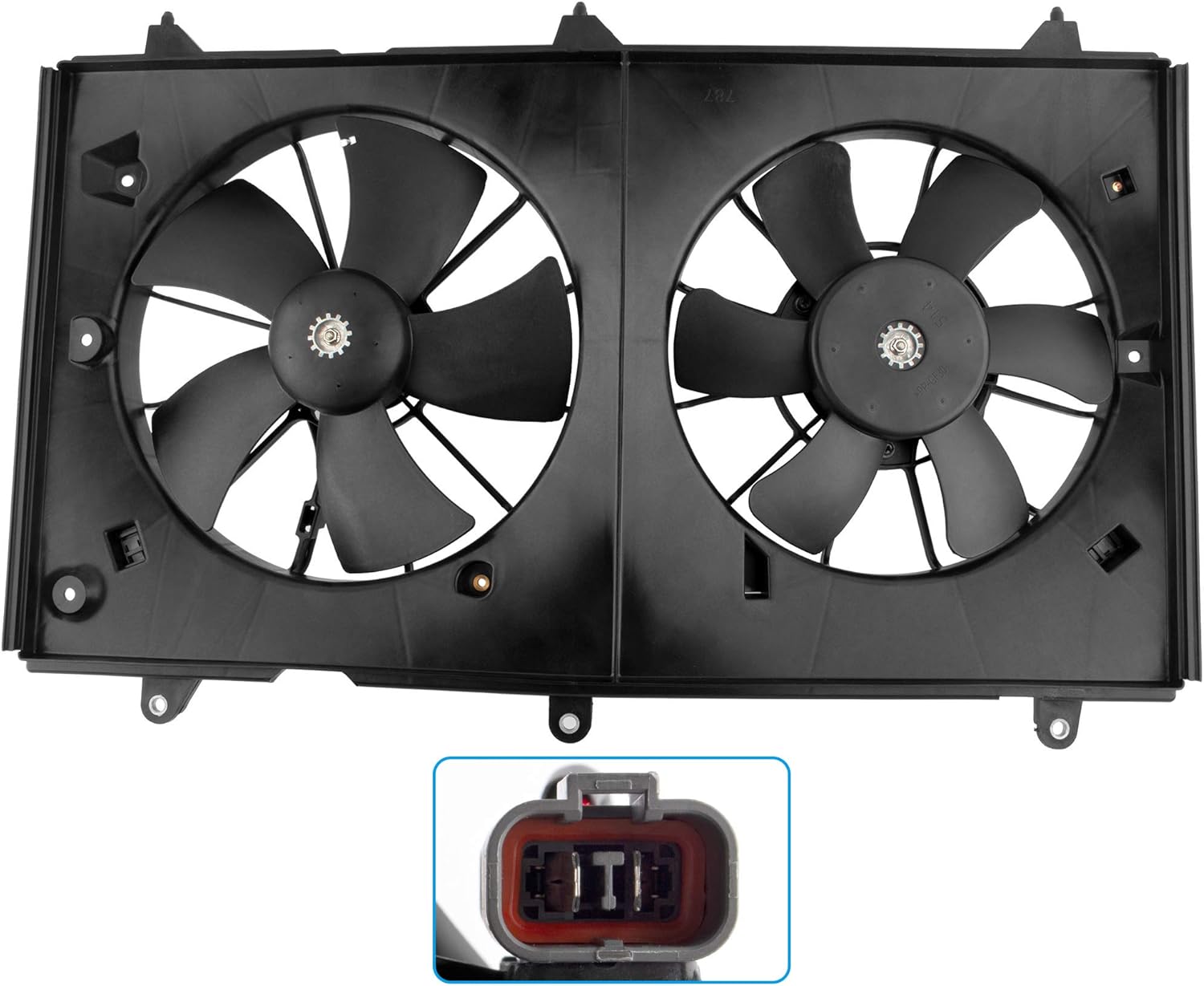Dual Radiator Condenser Cooling Fan Motor for 2003-2007 Honda Accord 2.4L D54941