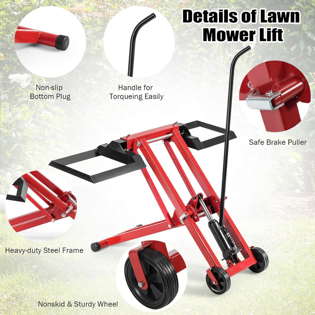 Hydraulic Lawn Mower Lift, 500-lb Capacity V67754