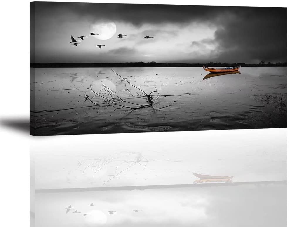Blue Sea Sailboat Canvas Wall Art 30x20 W151444