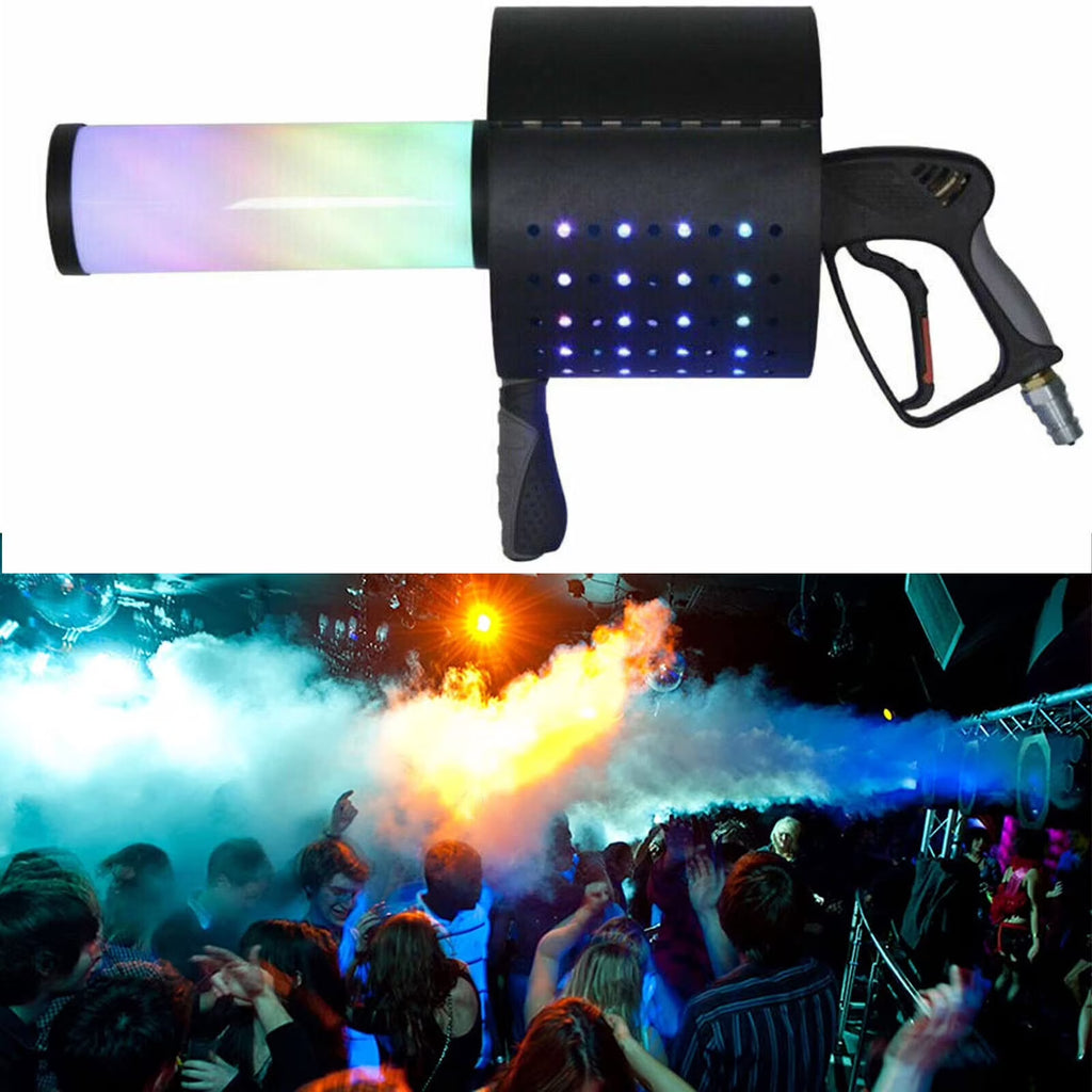 CO2 Confetti Machine Handheld 7 Colors LED Confetti Launcher Fogger U5464