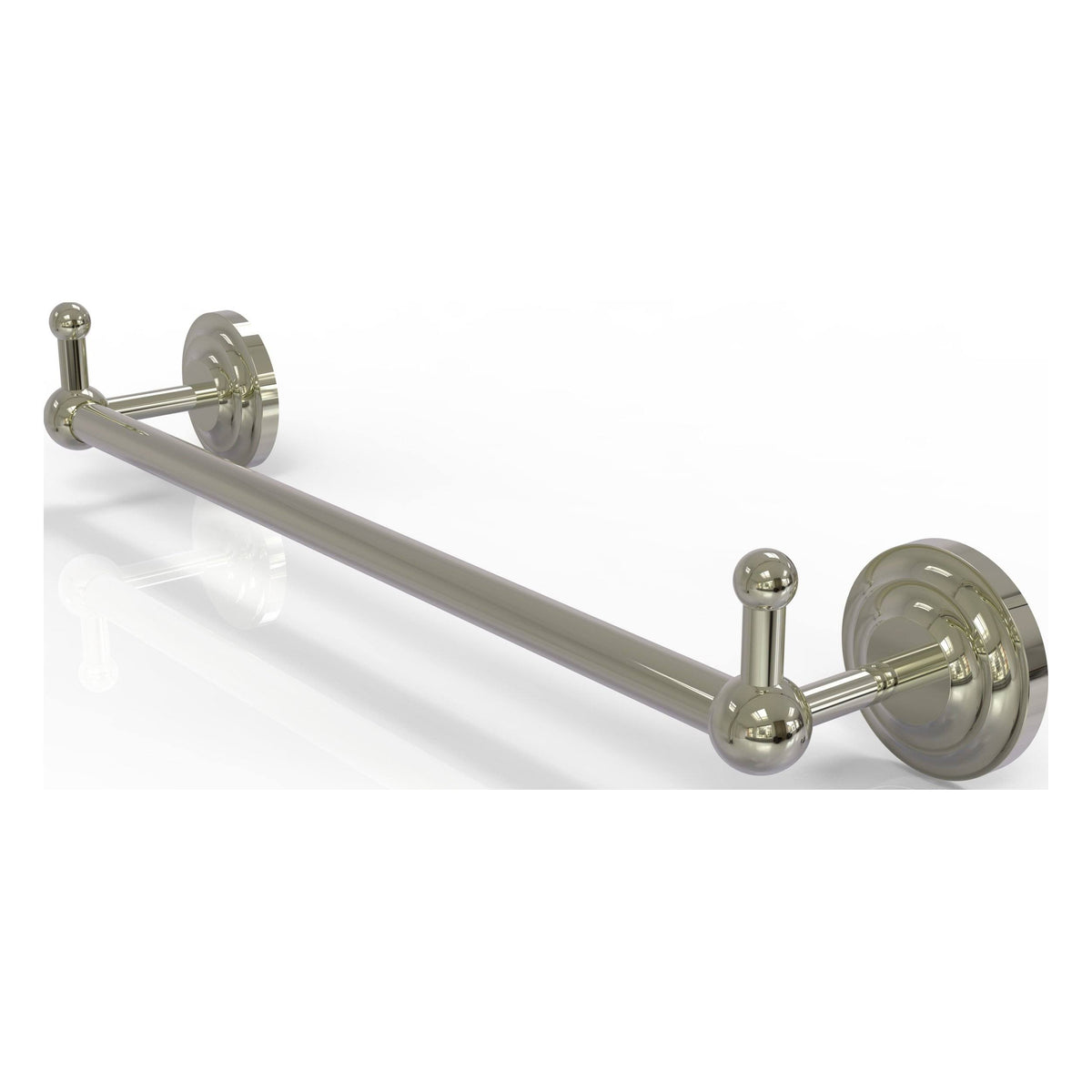 Polished Nickel Towel Bar with Integrated Hooks O542